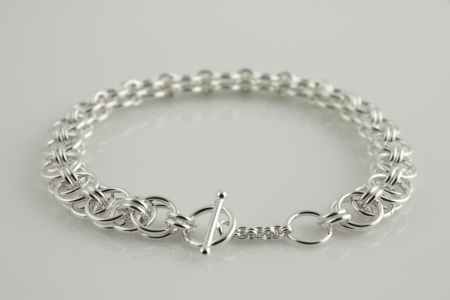 Sterling Silver Helm Weave Bracelet